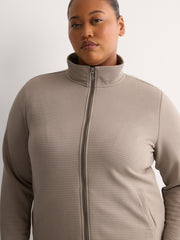 Go Walk Shine Rib Knit Jacket - Skechers