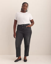 Black High-Rise Mom Jeans - Addition Elle