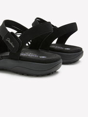 Wide Width, Reggae Slim Coffee Run Stretch Sandal - Skechers