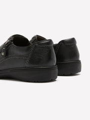 Wide Width, Carleigh Ray Black Leather Shoe - Clarks