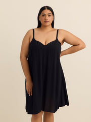 Nicole Black Sleeveless Cover-Up Dress - Body Glove