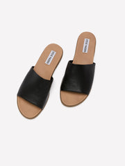 Wide Width, Karolyn One-Band Slip-On Flat Sandal - Steve Madden