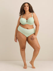 Aqua Underwire Padded T-Shirt Bra with Mesh Inserts - Déesse Collection