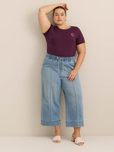Cropped Wide-Leg Mid-Rise Jeans - d/C JEANS