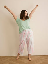 Printed Straight-Leg Pyjama Capri Pant - ti Voglio