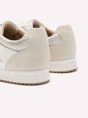 Wide Width, White Garnet Lace-Up Sneakers - Naturalizer