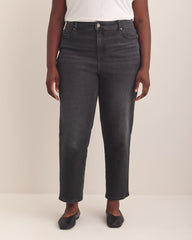 Black High-Rise Mom Jeans - Addition Elle