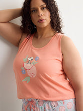 Coral Snoopy Pyjama Tank Top - ti Voglio