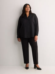 Silky Buttoned Down Tunic