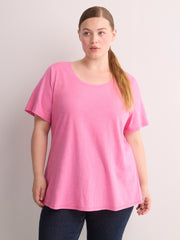 Curvy-Fit Short-Sleeve Crew-Neck Tee