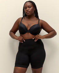 Long Leg Cotton Anti-Chafing Jersey Brief With Lace Trim - tiVOGLIO