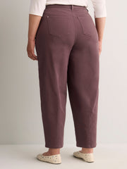 Blue Classic-Fit High-Rise Barrel-Leg Jeans - d/C jeans