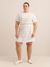 Short-Sleeve French Terry Dress with Elastic Waist - Active Zone