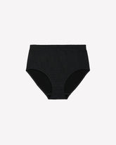 Black Striped Seamless Brief - tiVOGLIO