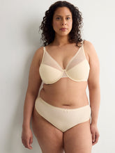 Grey Clip Dot Mesh Thong - Déesse Collection