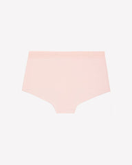 Pink Cotton Boyshort with Lace Waistband - tiVOGLIO