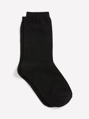 Black Basic Crew Socks