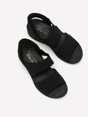 Wide Width, Pier Lite Scallop Cut Slip-On Sandal - Skechers