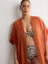 Long Cape with Crochet Trim