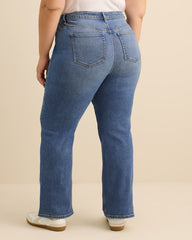Petite, Classic-Fit High-Rise Bootcut Jeans - d/C Jeans