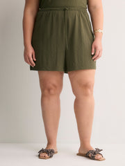 Stretch Knit Pull-On Short