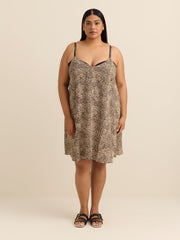 Nicole Printed Sleeveless Cover-Up Dress - Body Glove