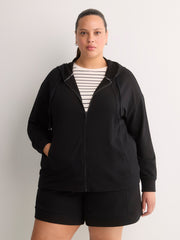 French Terry Hooded Jacket - Active Zone