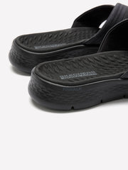Wide Width, Go Walk Flex Crossband Slip-On Sandal - Skechers