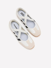 Regular Width, White Barreda Mary Jane Flat Shoe - adidas