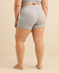Heathered Ribbed Knit Boyshort - ti Voglio