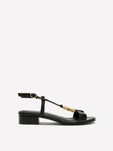 Extra Wide Width, Low Block-Heel Beaded Sandal