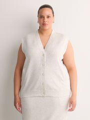 Sleeveless Knit Cardigan - Active Zone