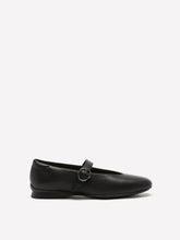 Wide Width, Jazmynn Iris Black Leather Flat Shoe - Clarks