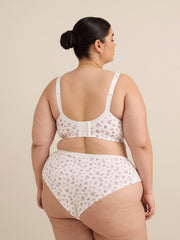 Wireless White Cotton Bra with Picot Trim - ti Voglio