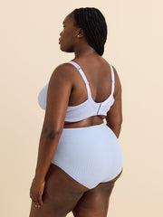 Wireless Unlined Cotton Bra with Picot Trim - ti Voglio