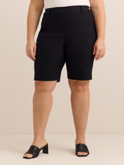 Savvy-Fit Cotton Bermuda Shorts