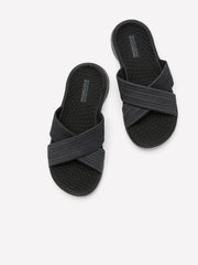 Wide Width, Go Walk Flex Crossband Slip-On Sandal - Skechers