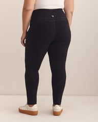 Basic Cotton Legging With Pockets - Active Zone