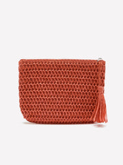 Paper Straw Clutch Bag