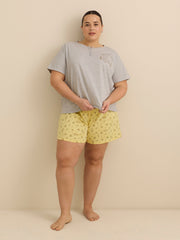 Heather Grey Winnie the Pooh Henley Pyjama Tee - ti Voglio