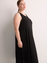 Sleeveless Long Rib Knit Sleepshirt - ti Voglio