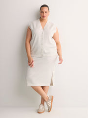 Heather Grey Pull-On Long Skirt - Active Zone
