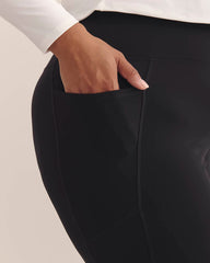 Responsible, Black Legging with Pockets - Active Zone