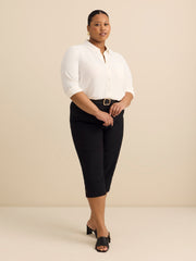 Cotton-Blend Savvy Pant with Pockets