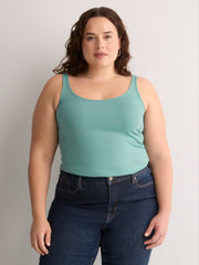 Blue Reversible Bodycon Tank Top