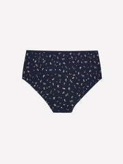 Blue Floral Cotton Brief - ti Voglio