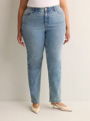 Classic-Fit Straight-Leg Mid-Rise Jean with Tummy Control - d/C JEANS