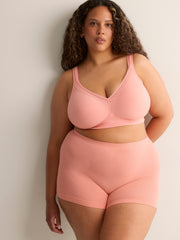 Coral Seamless Knit Boyshort - tiVOGLIO