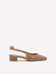 Extra Wide Width, Suede Pumps with Slingback