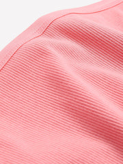 Pink Rib Knit Thong - ti Voglio
